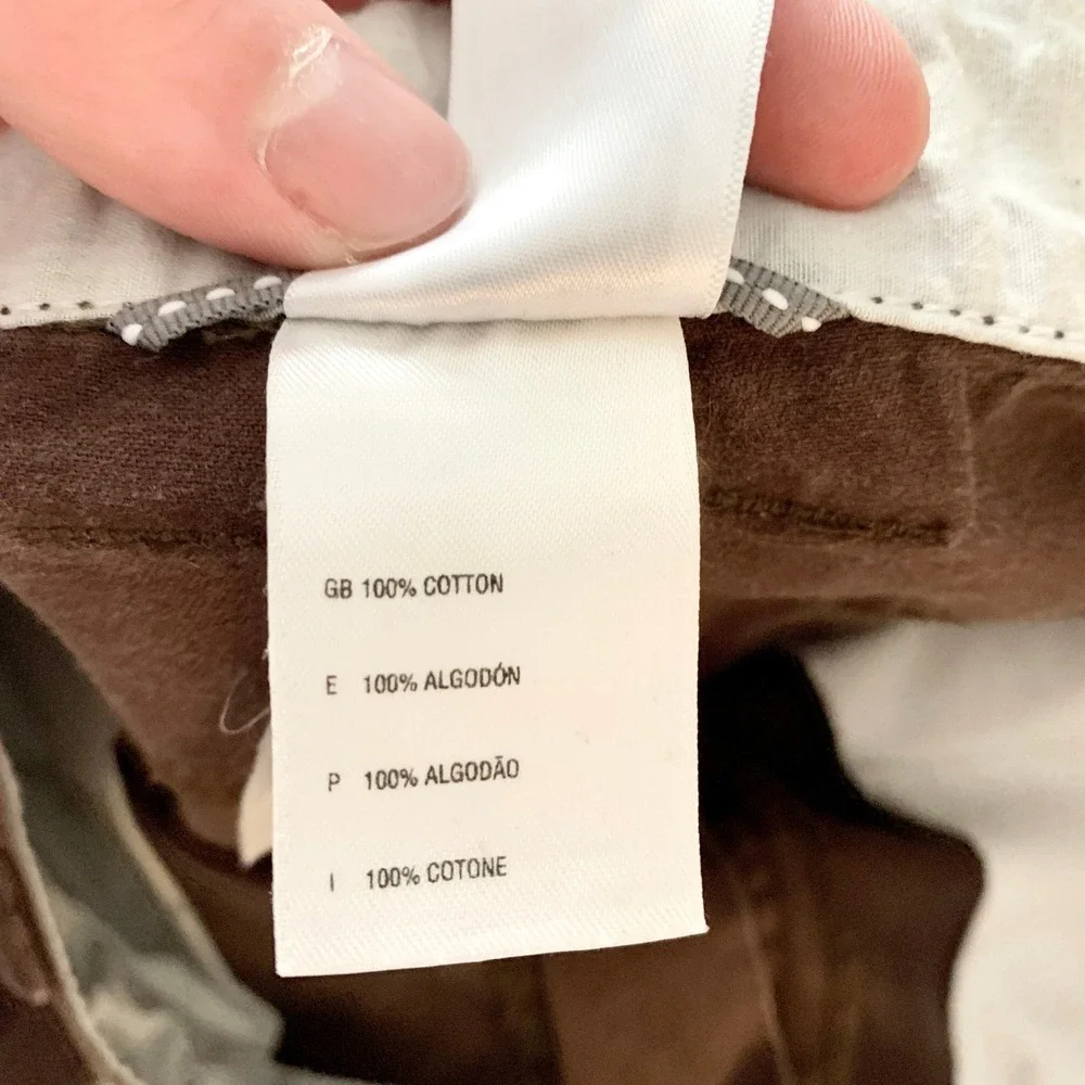 The North Face AU7P Chino Pants Mens Size 36 Brown Cotton Outdoor Hiking Utility